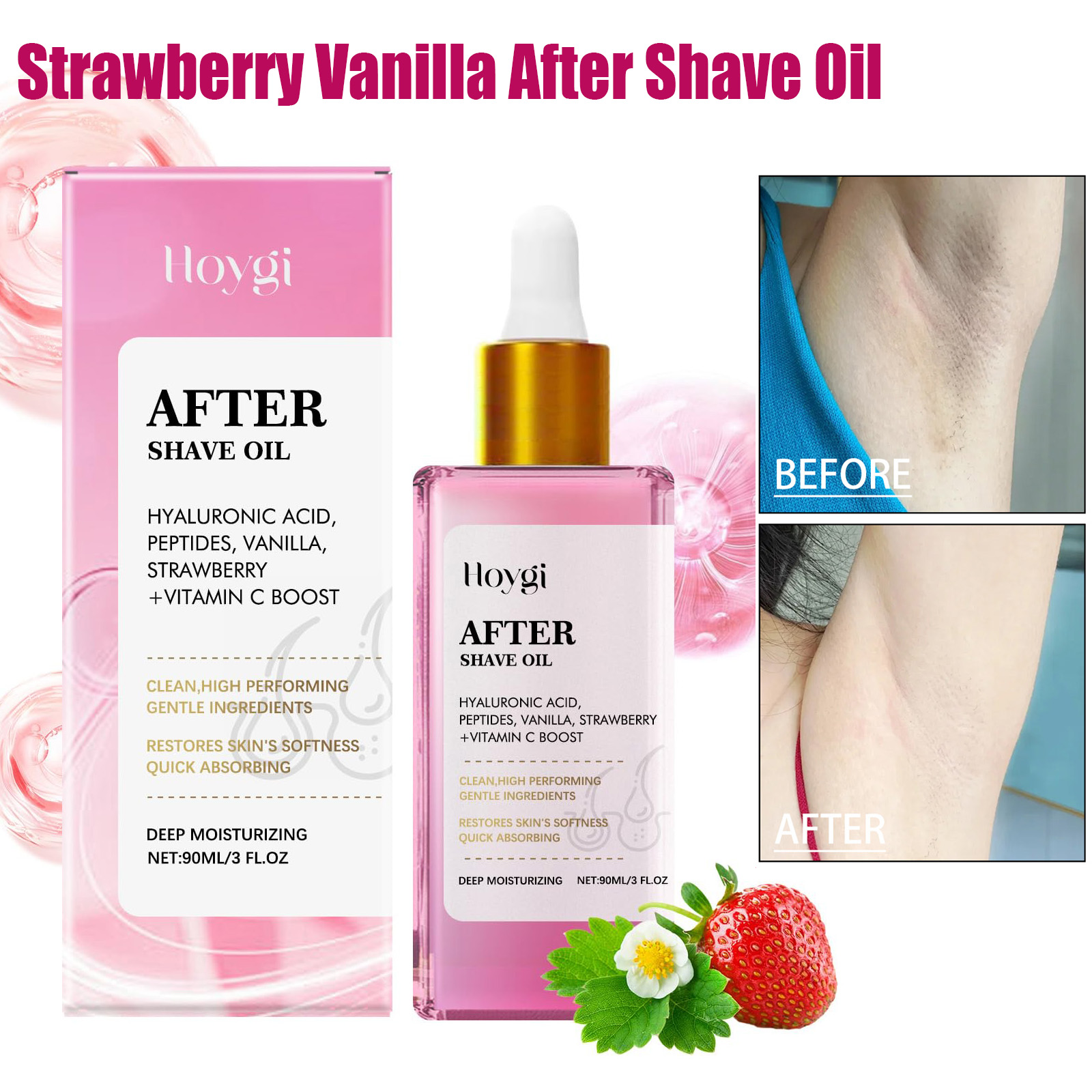 Hair Care Cream - Tıraş Sonrası Yağ Çilek Kokulu Cildi