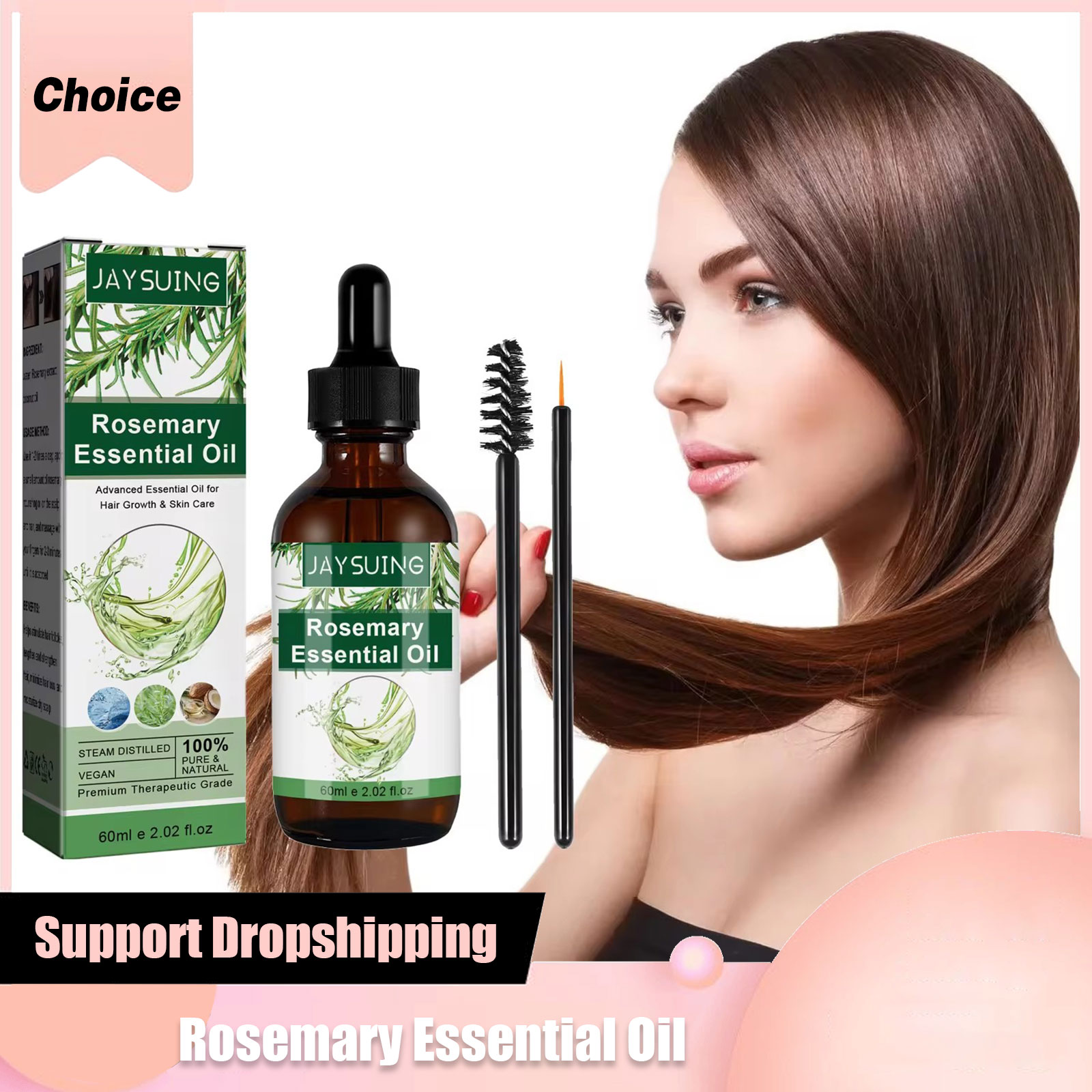 Hair Care For Hair Loss - Biberiye Esansiyel Yağı Saç Büyüme Saç
