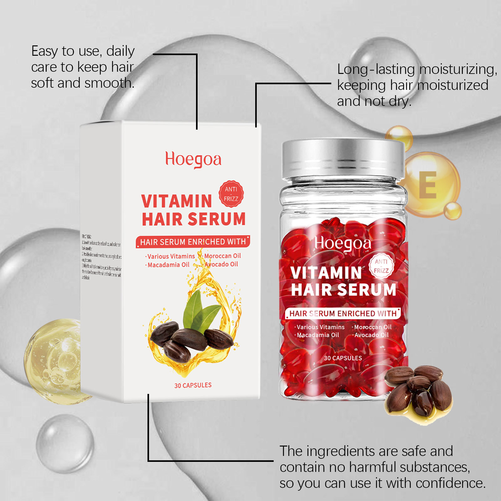 Hair Care For Hair Loss - Vitamin Saç Bakım Serumu Kapsülleri Yeniden