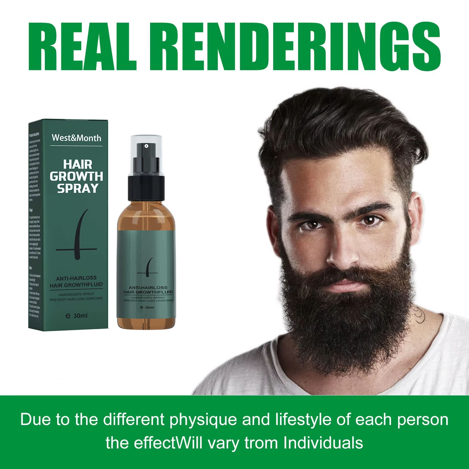 Doğal Erkek Sakal Uzatma Rulo  - Hair Care Essence Oil Spray incelemesi ve fiyatı